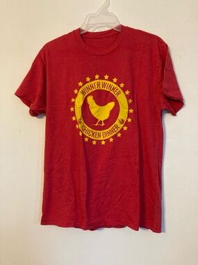 Winner Winner Chicken Dinner Red Graphic Tee